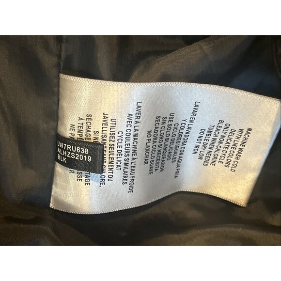 Levi's Black Faux Leather Asymmetrical Zip Motorcycle Moto Jacket - Picture 13 of 16